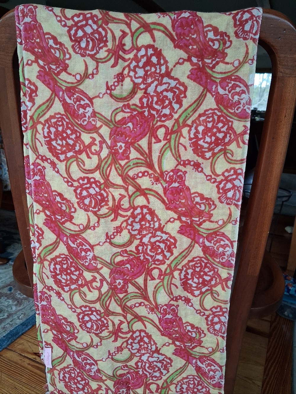 Lilly Pulitzer Sorority Murfette Scarf "Chi Omega" Silk/cashmere EUC